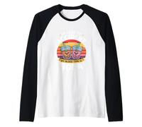 En caso de accidente, mi tipo de sangre es el té Boba Camiseta Manga Raglan