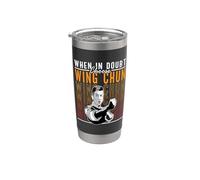 En caso de duda, elige Kung Fu Artes Marciales Wing Chun Vaso térmico de acero inoxidable de doble pared