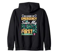 En Caso de Emergencia Save My Plants First Funny Plant Lover Sudadera con Capucha