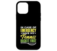 En Caso de Emergencia Save My Tennis Racket First Tennis Carcasa para iPhone 12 Mini