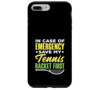 En Caso de Emergencia Save My Tennis Racket First Tennis Carcasa para iPhone 7 Plus/8 Plus