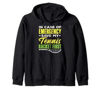 En Caso de Emergencia Save My Tennis Racket First Tennis Sudadera con Capucha