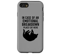 En Caso de un colapso Emocional, coloque un Gato aquí Divertido Carcasa para iPhone SE (2020) / 7/8