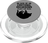 En Caso de un colapso Emocional, coloque un Gato aquí Divertido PopSockets PopGrip para MagSafe