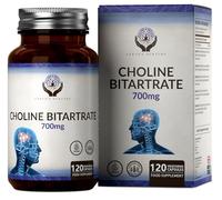 EN Colina | 120 Cápsulas Colina Suplemento - 700mg Choline Bitartrato por Porción | Suplemento de Coline Bitartrato de Alta Potencia | Sin OGM, Gluten ni Alérgenos | Fabricado en el RU