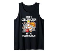 En Construcción Total Destrucción Divertido Demolición Ganso Camiseta sin Mangas