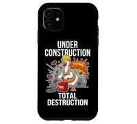 En Construcción Total Destrucción Divertido Demolición Ganso Carcasa para iPhone 11
