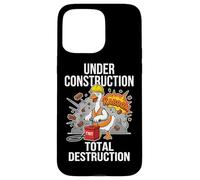 En Construcción Total Destrucción Divertido Demolición Ganso Carcasa para iPhone 15 Pro MAX