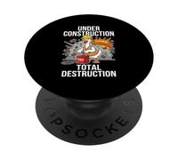 En Construcción Total Destrucción Divertido Demolición Ganso PopSockets PopGrip Adhesivo