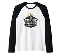 En Cristo, la Roca sólida, Estoy de pie, Regalo de fe Camiseta Manga Raglan