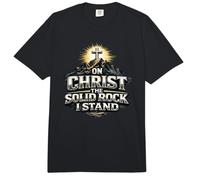En Cristo, la Roca sólida, Estoy de pie, Regalo de fe Comfort Colors Adult Heavyweight T-Shirt