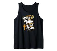 En Cuanto a mí y a mi Tuba serviremos al Señor Christian Camiseta sin Mangas