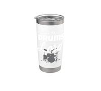 En cuanto a mí y mis tambores serviremos a la banda de adoración del Señor Vaso térmico de acero inoxidable de doble pared