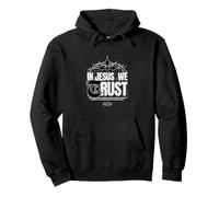 En Dios confiamos en Jesucristo es Dios Christian Streetwear Sudadera con Capucha