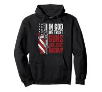 En Dios Confiamos en Que Las Armas Son Solo un Respaldo - AR15 USA Pro Gun Sudadera con Capucha