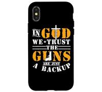En Dios confiamos en que las armas son solo una copia de seguridad Carcasa para iPhone X/XS