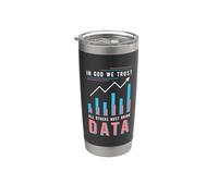 En Dios confiamos en todos los demás debe ser un científico de datos analista de datos Vaso térmico de acero inoxidable de doble pared