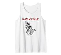 En Dios Confiamos (gráfico de declaración de fe y Manos Que Oran) Camiseta sin Mangas