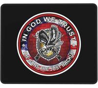 En Dios Confiamos, Somos Solo Respaldo Alfombrilla De Escritorio Bordes Cosidos Mouse Pad Agradable Mousepad para Pc Ordenador Gaming 25X30Cm