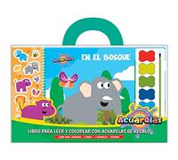 En El Bosque (Libro para leer y colorear con acuarelas)