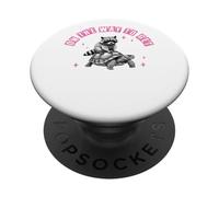 En el camino para llegar diversión de tortuga mapache PopSockets PopGrip Adhesivo