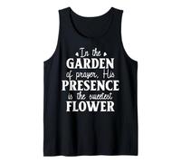 En el JARDÍN de la oración, Su Presencia es la Flor más Camiseta sin Mangas