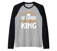 En el Mundo de Las Cartas im The King Trading Card Camiseta Manga Raglan