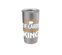 En el mundo de las cartas im the King Trading Card Vaso térmico de acero inoxidable de doble pared