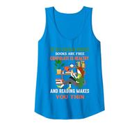En el Mundo de mis sueños, los Libros Son Gratis, los Chocolates Son saludables Camiseta sin Mangas, Mujer, Zafiro, XL