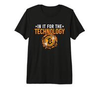 En él para la tecnología Blockchain Trading Cryptocurrency Camiseta Premium