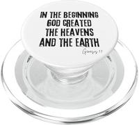 En el Principio Dios creó Génesis 1:1 Creación bíblica PopSockets PopGrip para MagSafe