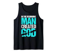 En el Principio el Hombre creó a Dios - Ateísmo Anti Cristiano Camiseta sin Mangas