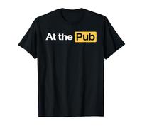 En el Pub - Divertido Beber Humor Bar Vida Juego de Palabras sociales Camiseta