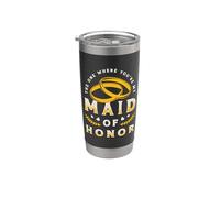 En el que eres mi dama de honor nupcial del equipo de dama de honor Vaso térmico de acero inoxidable de doble pared