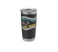 En el último nervio de mi madre, divertido y lindo, niño o bebé Vaso térmico de acero inoxidable de doble pared
