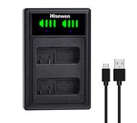 EN-EL14 ENEL14a Cargador de batería LED USB dual para Nikon D3200, D5600, D3100, D3500, D3400, D3300, DF DSLR, Coolpix P7800/P7700/P7100/P7000