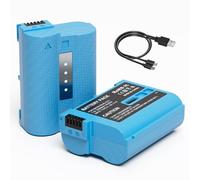 EN-EL15/EN-EL15c Batería 2400 mAh con Indicador LED Inteligente, Compatible con Cámaras Digitales Nikon D7100, D750, D7000, D7200, D610, D880, D810, D800, D600, D800e, D810a, Z5, Z6 y Z7-2pack
