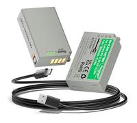 EN-EL20 EN-EL20a - Batería con cable de carga LED y USB-C para Nikon Coolpix P1100, P1000, Coolpix A, P950, 1 J1, 1 J2, 1 J3, 1 S1, 1 V3, DL24-500, 1 cámara digital AW1