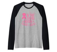 En Esta Empresa Nadie Lucha Solo Ayuda Rosa Cáncer De Mama Camiseta Manga Raglan
