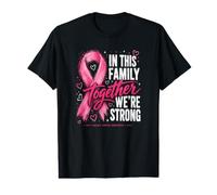 En Esta Familia Juntos Somos Fuertes cáncer de Mama Camiseta gráfica económica