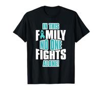 En Esta Familia Nadie Lucha Solo el Apoyo del cáncer de Ovario Camiseta