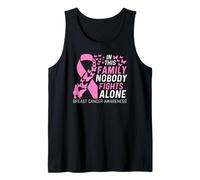 En esta familia No luchar solo Concientización sobre el cáncer de mama Camiseta sin Mangas