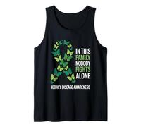 En Esta Familia No Luchar Solo Concientización sobre la Enfermedad renal Camiseta sin Mangas