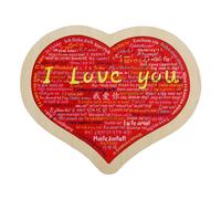 en Forma de corazón, Ladrillos en Forma de corazón - Te Amo Construir - Regalos de San para el Aniversario de la decoración romántica, Mini 3D para el Juego de decoración del hogar