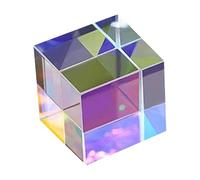 en forma de cubo - Colgante de prisma cúbico de transparente, ópticos | Decoración colgante para la iluminación de ventanas, herramienta educativa de física, CA