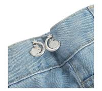 En Forma De Estrella Jeans BotóN 6 piezas de botones jeans con clips ajustables for pantalones, faldas, hebillas tensoras cintura, botón a presión, mariposa, suministros ropa(Color-G)