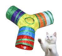 en Forma de para Gatos - Interactivo de 3 vías para Gatos de Interior, de Laberinto para Gatitos | para enriquecimiento Interior al Aire Libre Trasero de césped, Cachorro