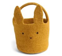 Én Gry & Sif - Cesta de Pascua para rellenar o como decoración de Pascua, hecha a mano, comercio justo, cesta de fieltro amarilla, ideal para niños