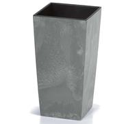 en hormigón óptica con base de inserción - de plantas / de flores para interior y exterior en antracita o , (50X26.5X26.5 cm), 49 L (61X32.5X31.5 cm) L (75X40X40 cm)