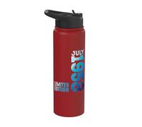 En Julio 1958 Año 1958 Retro 1958 Vintage 1958 Desde 1958 Stainless Steel Insulated Water Bottle